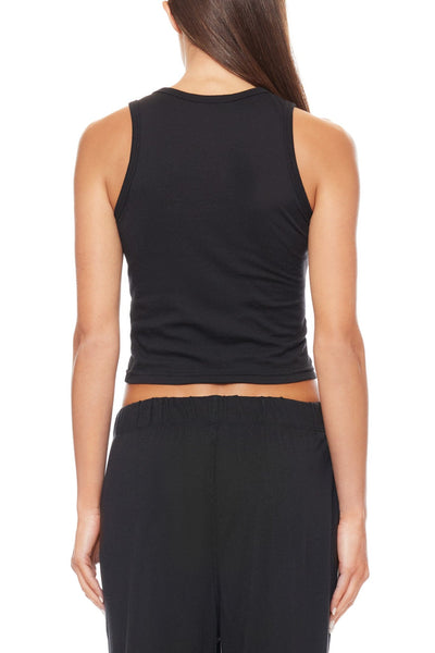 Fitted Tank Black TOPS ÉTERNE 