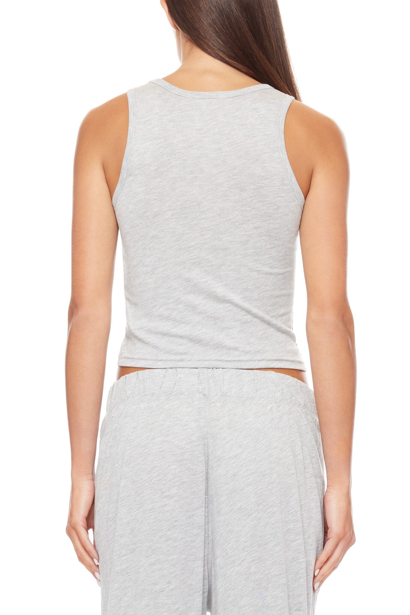 Fitted Tank Heather Grey TOPS ÉTERNE 