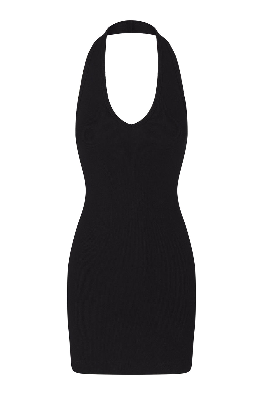 Halter Mini Dress Black DRESSES ÉTERNE 