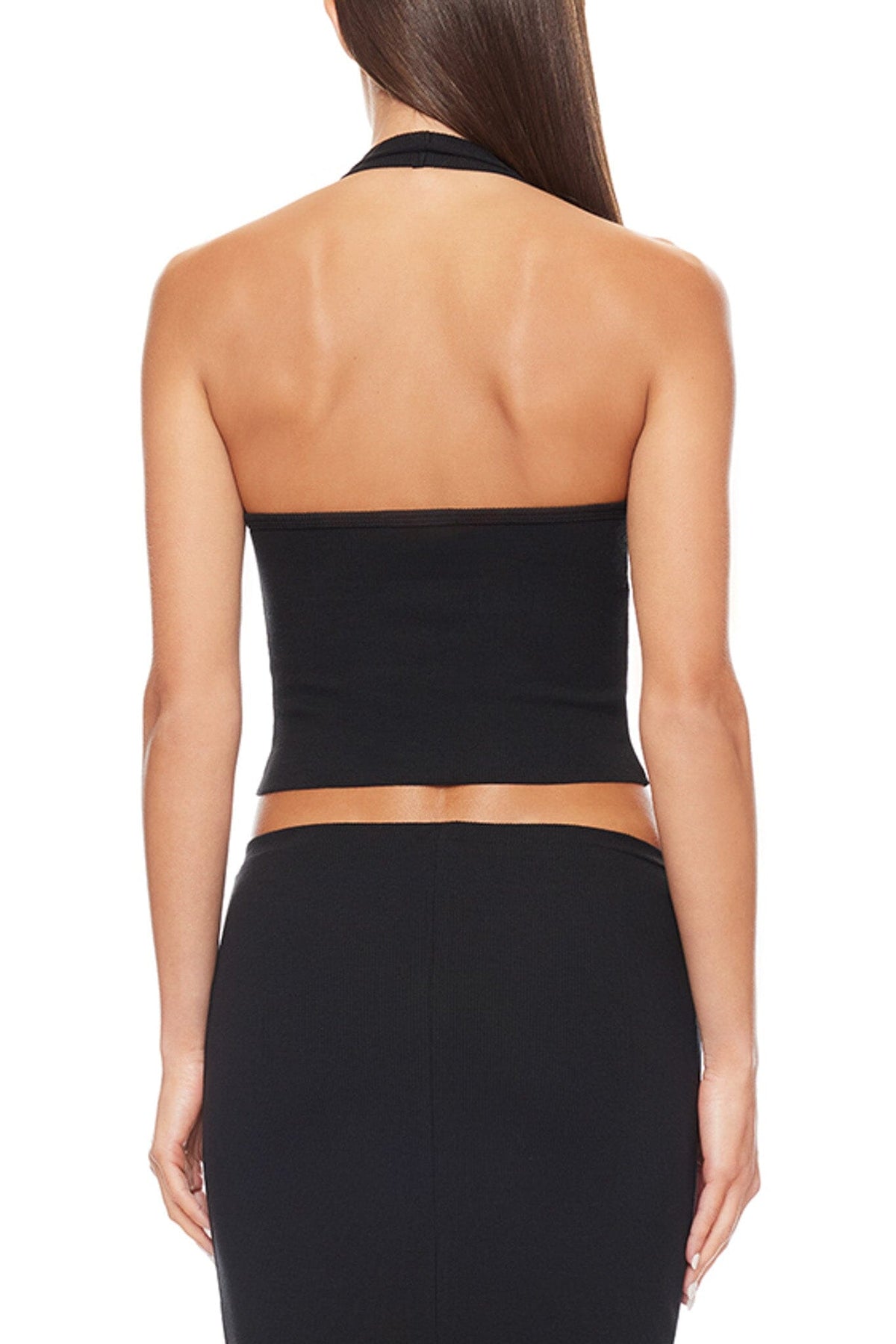 Halter Top Black TOPS ÉTERNE 