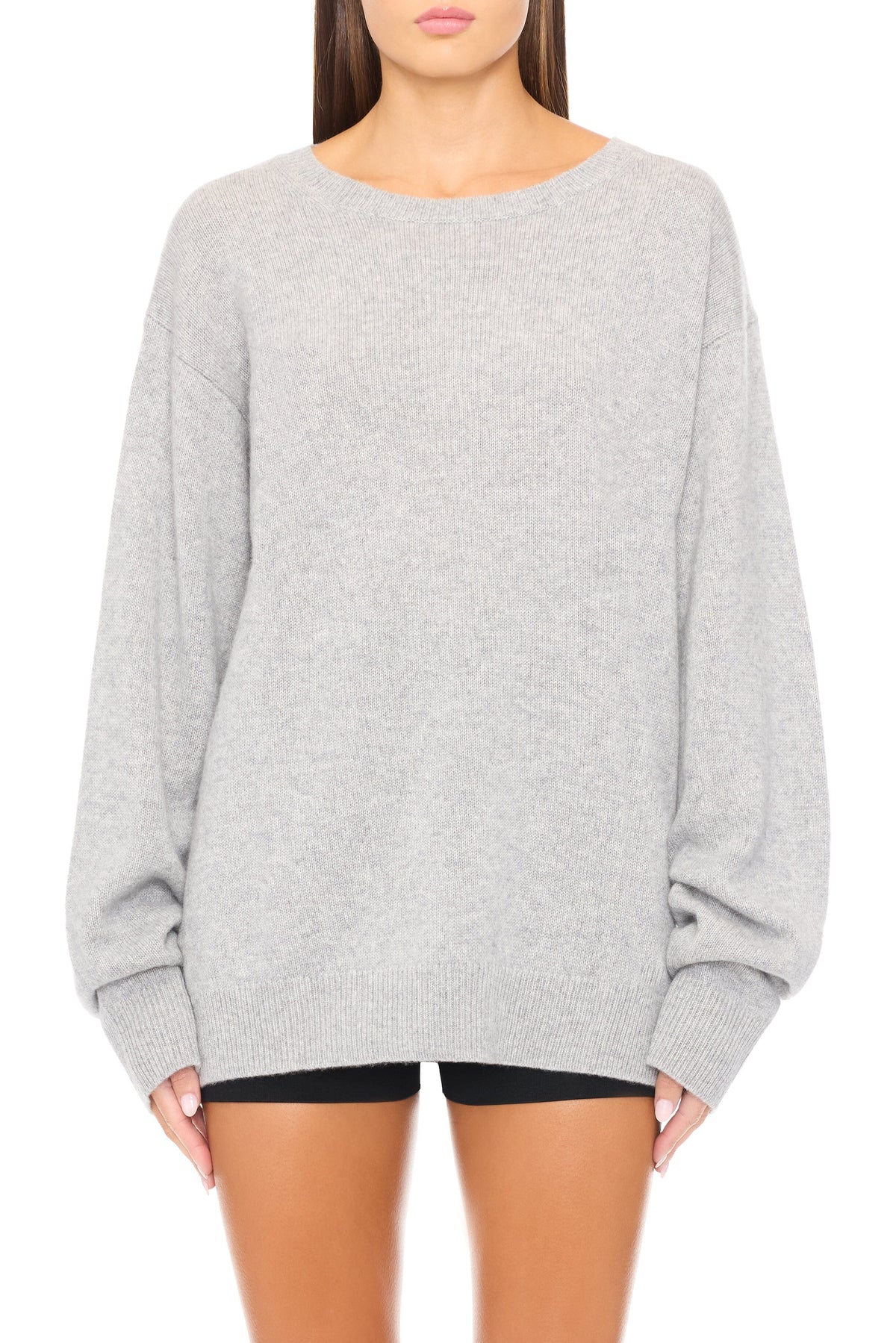 James Cashmere Sweater Heather Grey SWEATERS ÉTERNE 