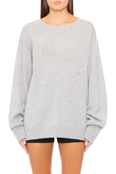 James Cashmere Sweater Heather Grey SWEATERS ÉTERNE 