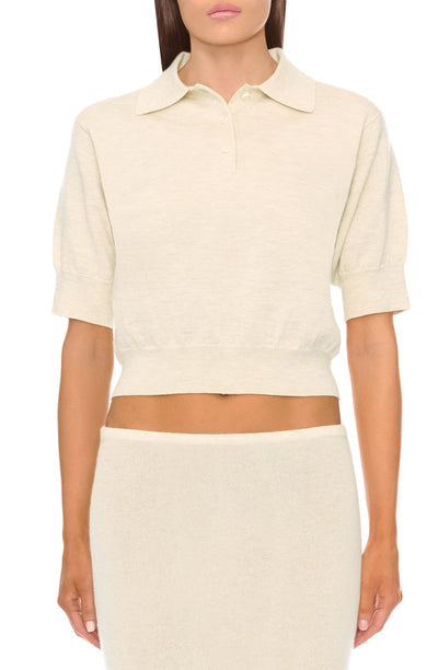 JOURNEY CASHMERE TOP OATMEAL SWEATERS ÉTERNE 