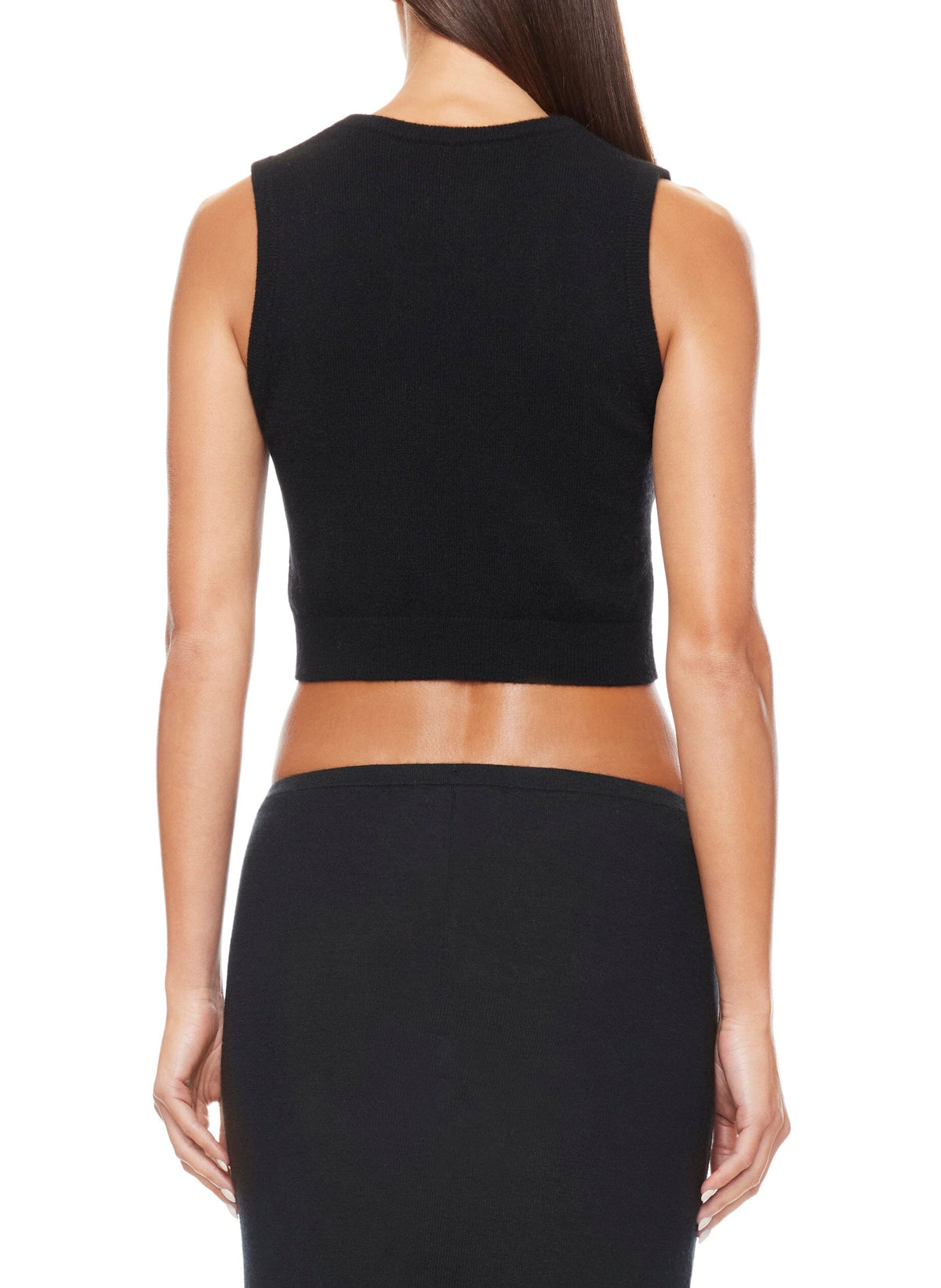 LENNY CASHMERE VEST BLACK VESTS ÉTERNE 