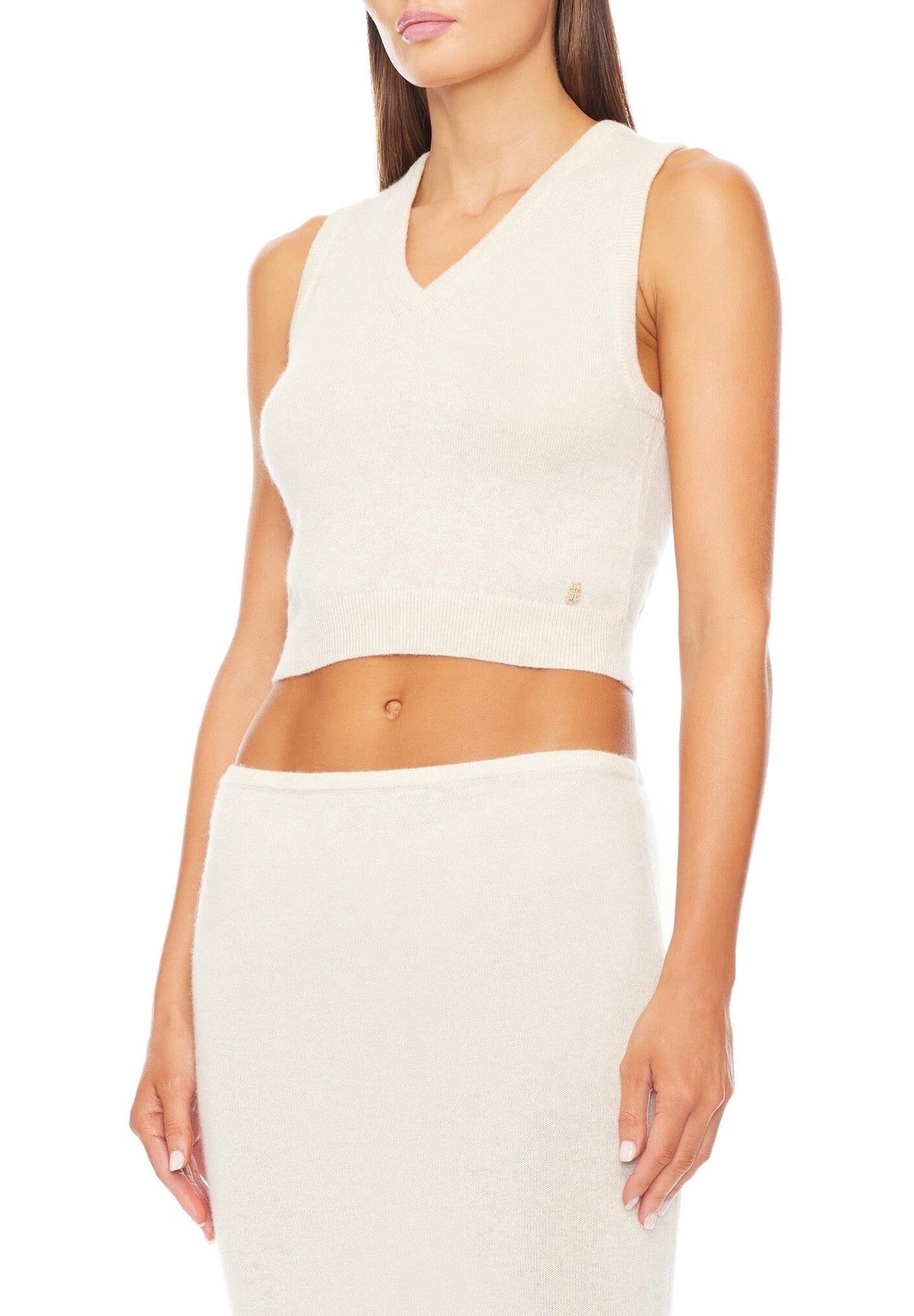 LENNY CASHMERE VEST OATMEAL VESTS ÉTERNE 