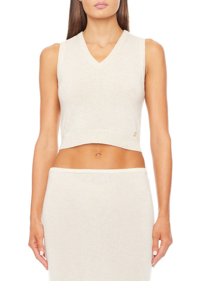 LENNY CASHMERE VEST OATMEAL VESTS ÉTERNE 