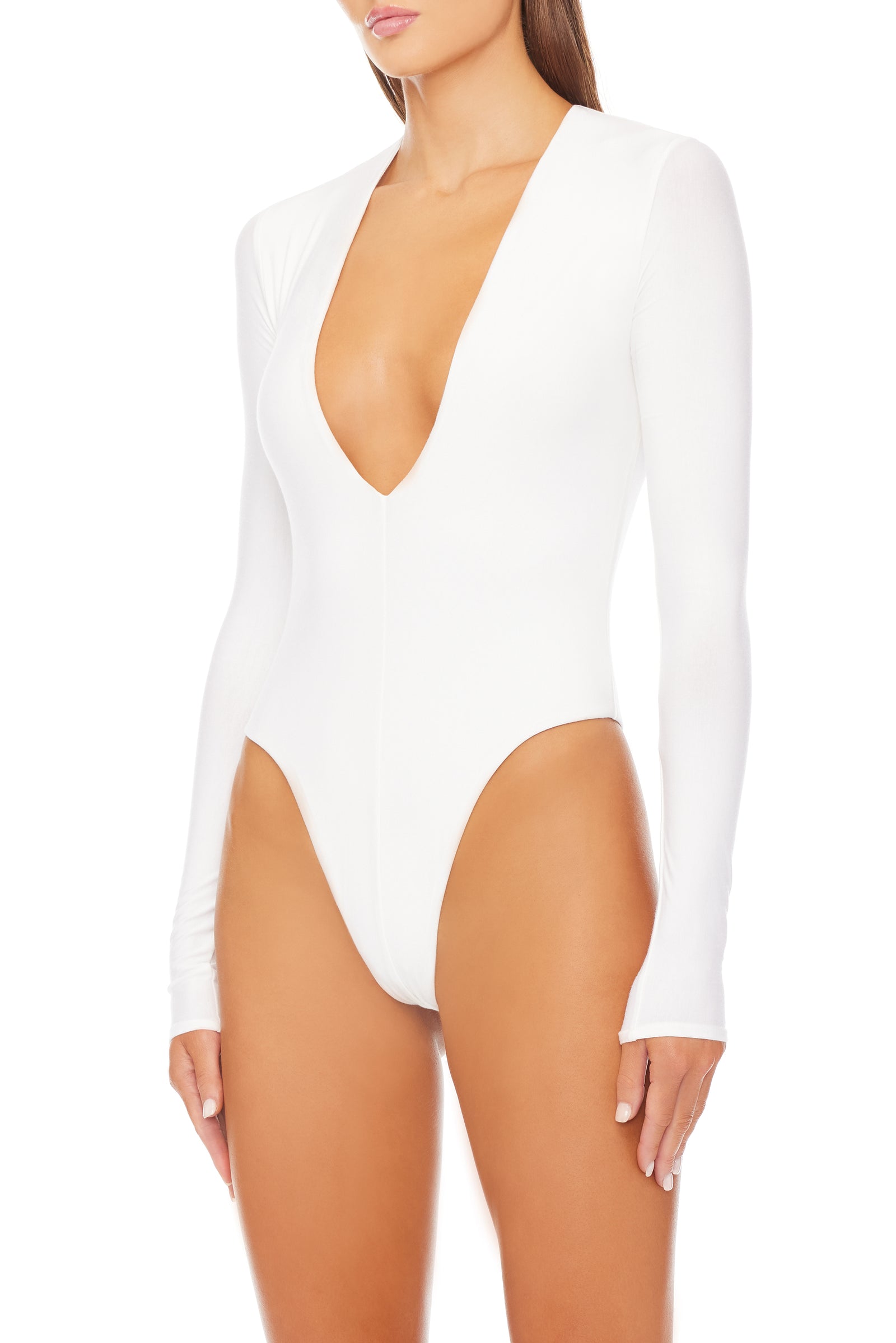 LONG SLEEVE DEEP V BODYSUIT - ÉTERNE