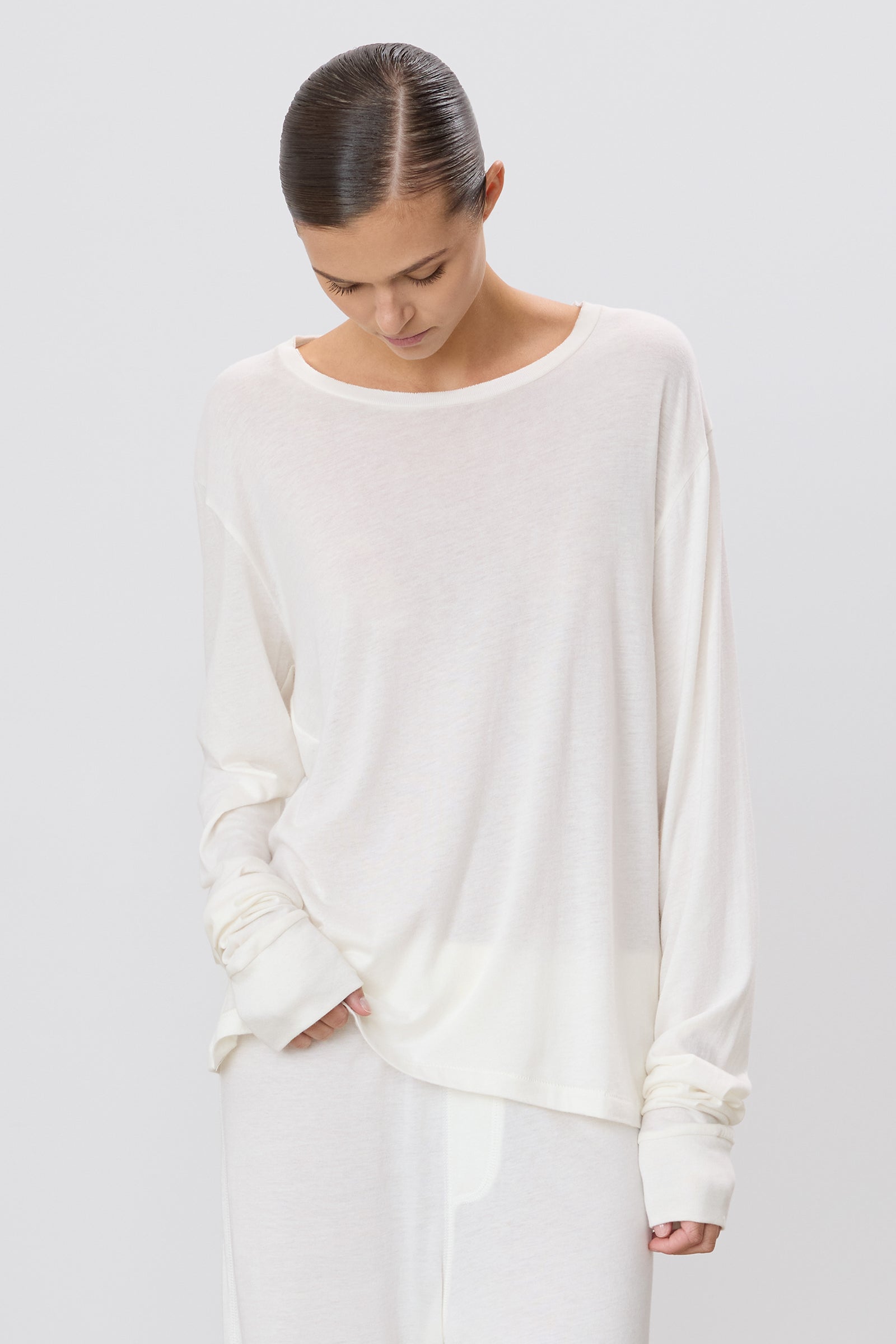 LONG SLEEVE BOYFRIEND T-SHIRT - ÉTERNE
