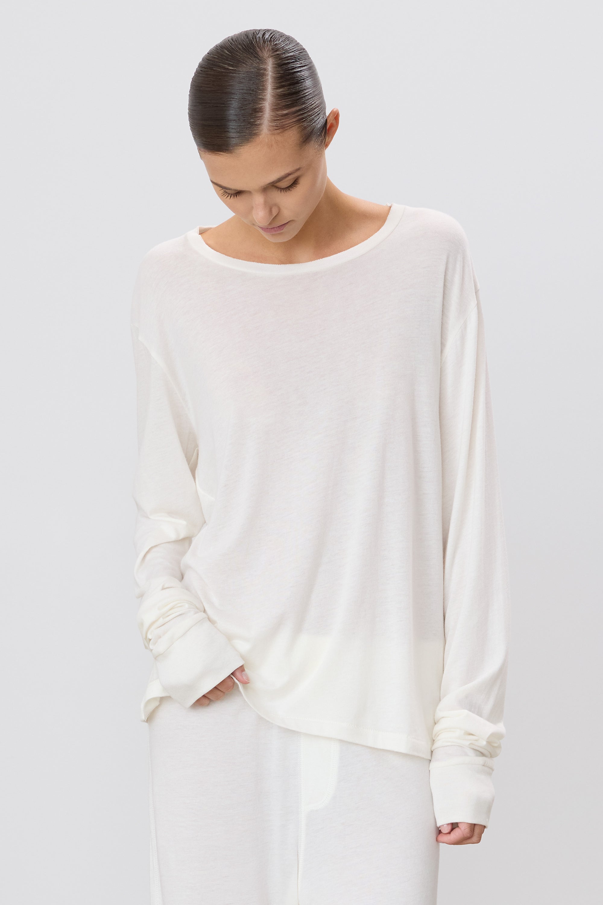 LONG SLEEVE BOYFRIEND T-SHIRT - ÉTERNE