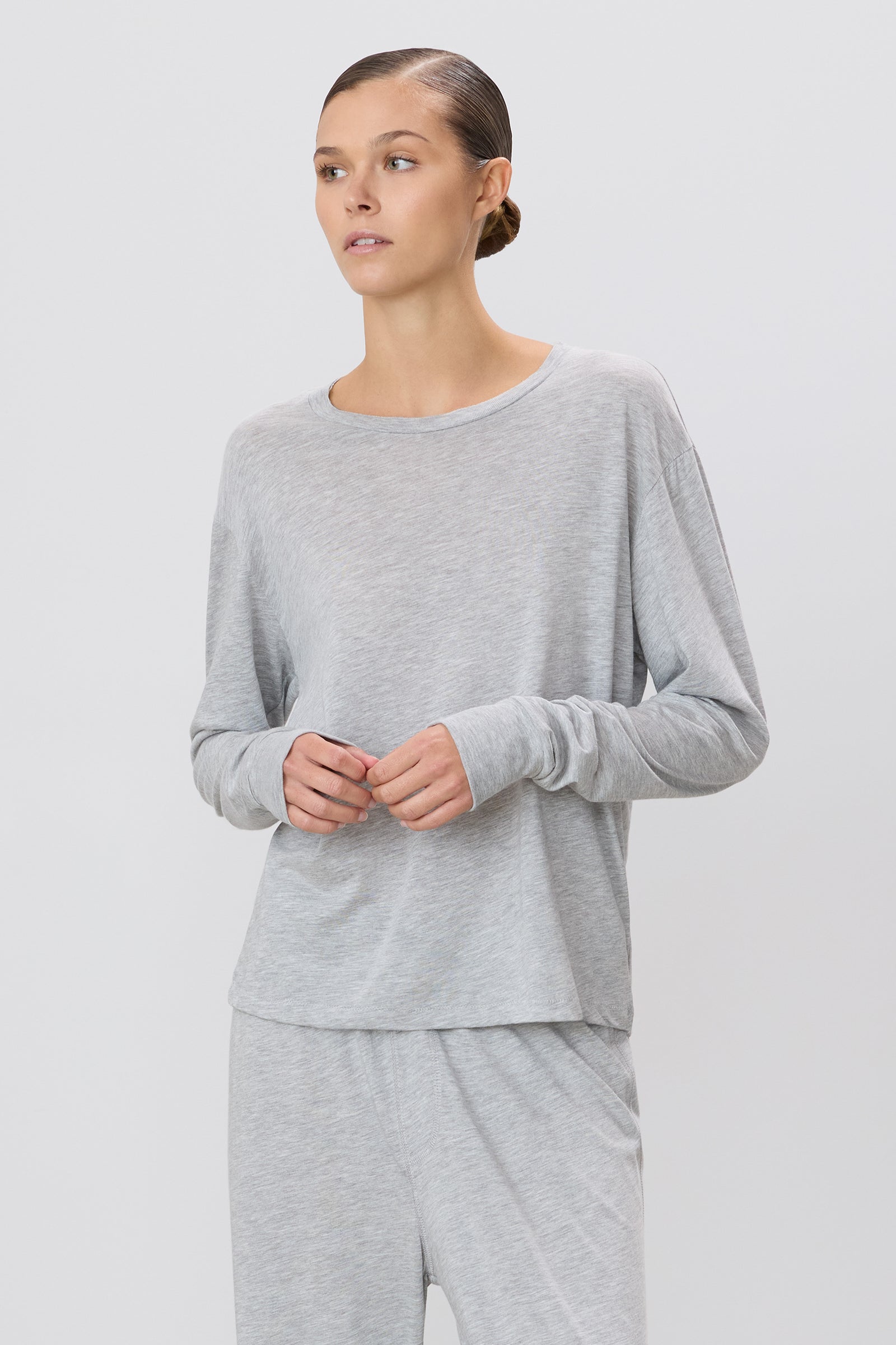 LONG SLEEVE BOYFRIEND T-SHIRT - ÉTERNE