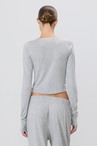 [ ]Long-Sleeve Monogram Baby Crop T-shirt 人気 Calvin Klein Jeans Long Sleeves Monogram Baby Tee Bright