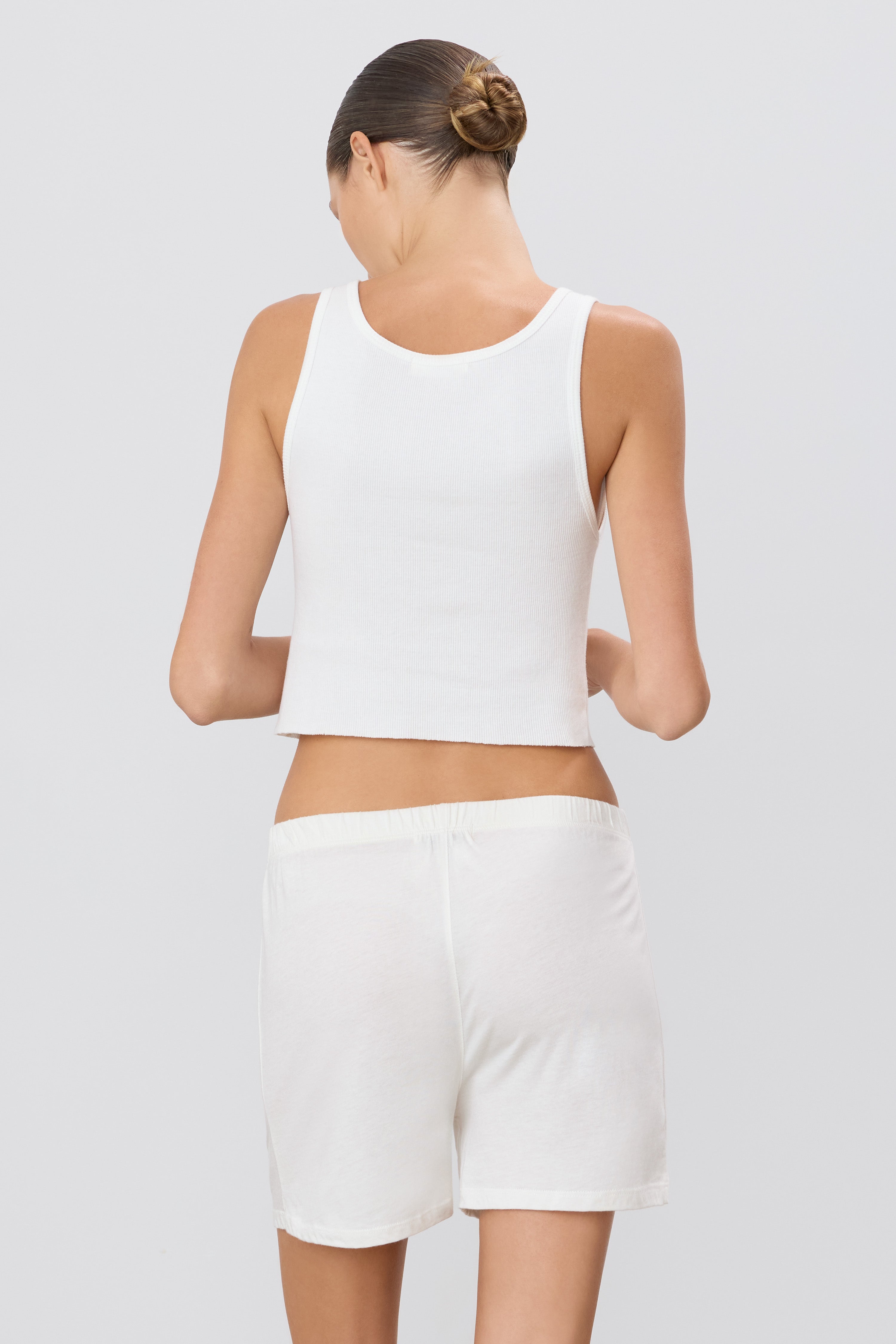 Cropped Scoop Neck Tank