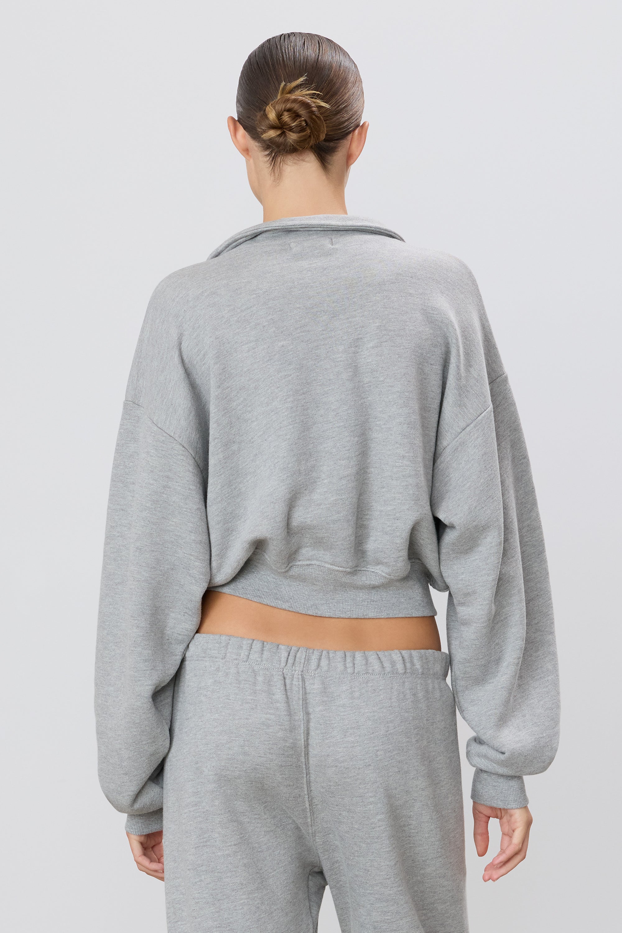 CROPPED HALF-ZIP SWEATSHIRT - ÉTERNE