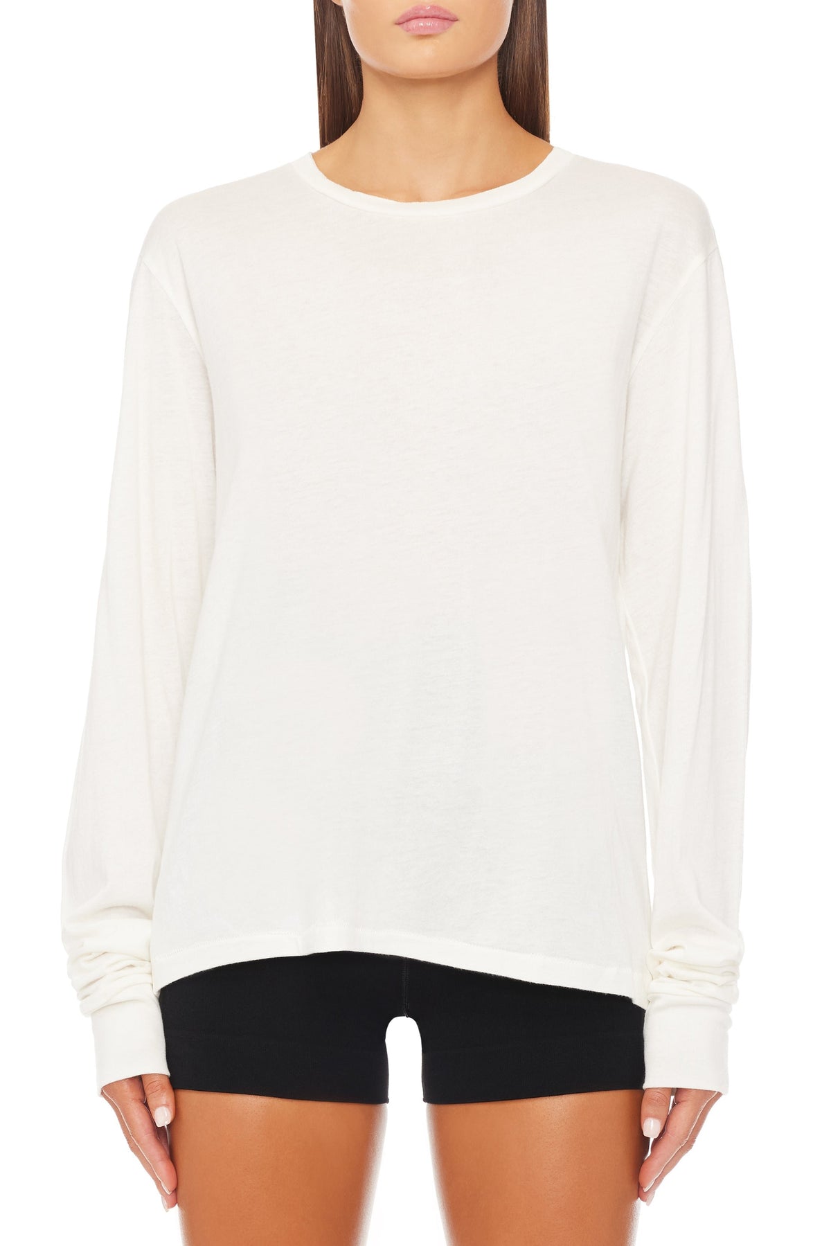 Long Sleeve Boyfriend T-Shirt Ivory