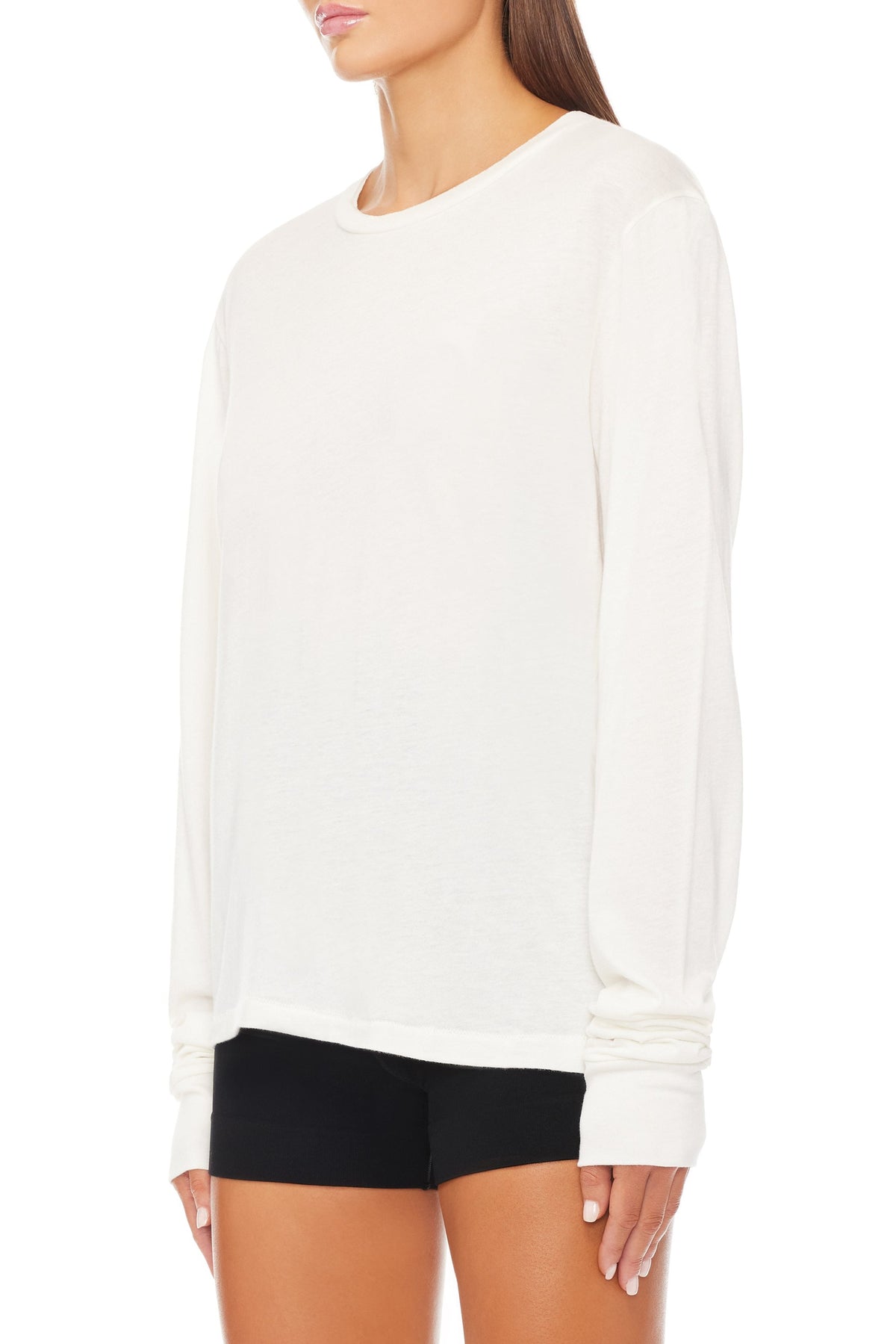 Long Sleeve Boyfriend T-Shirt Ivory