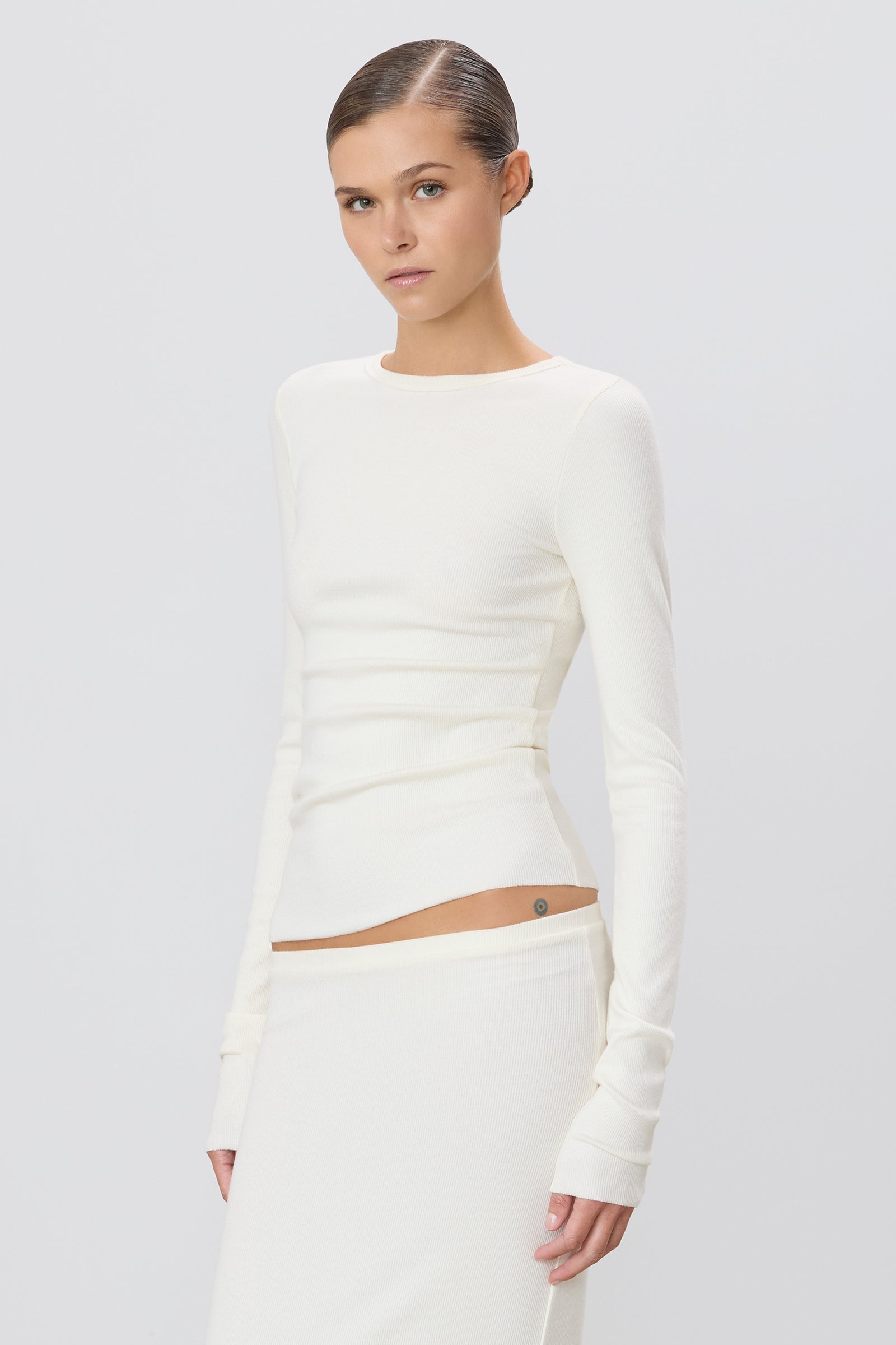LONG SLEEVE FITTED TOP - ÉTERNE