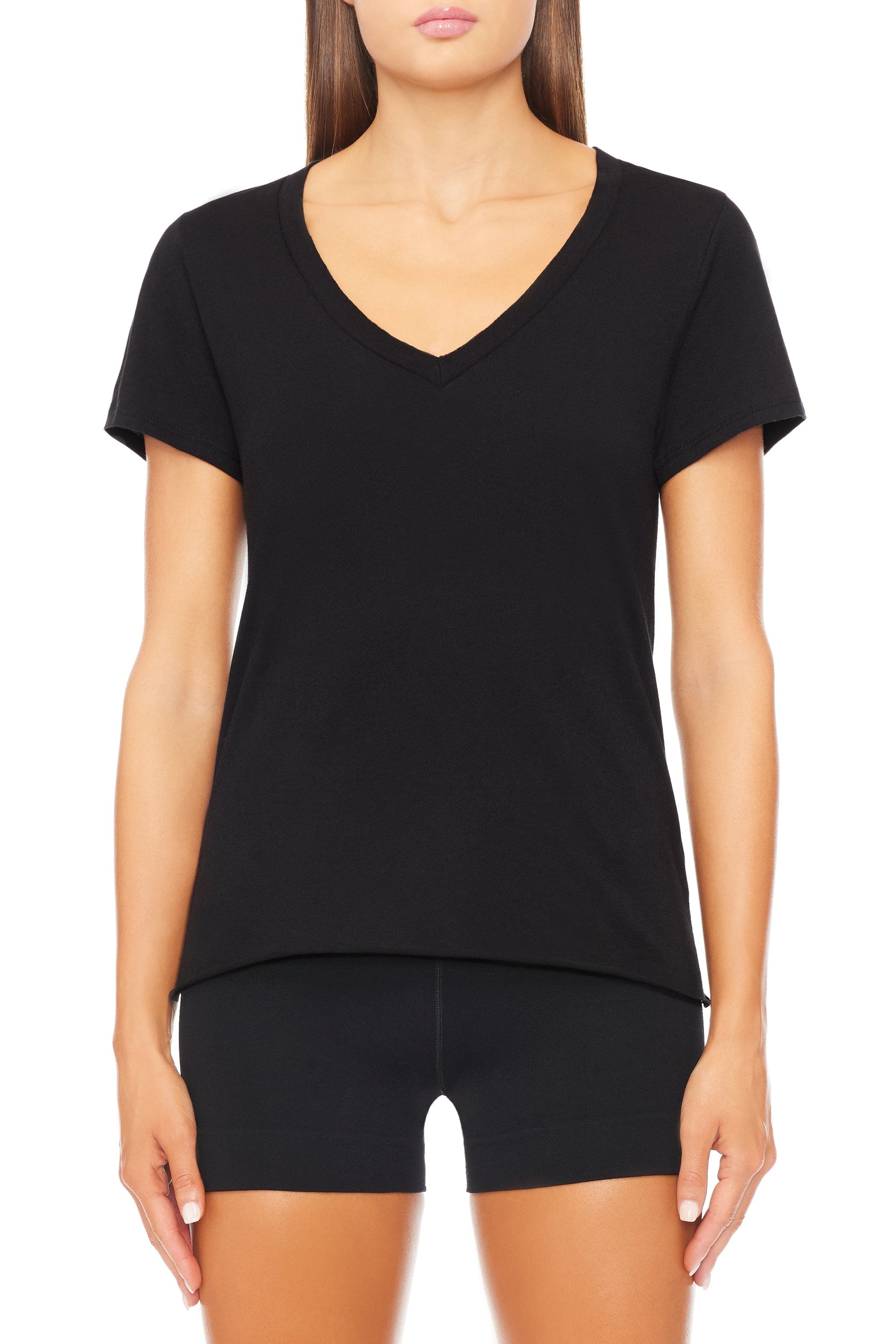 V-Neck T-Shirt Black