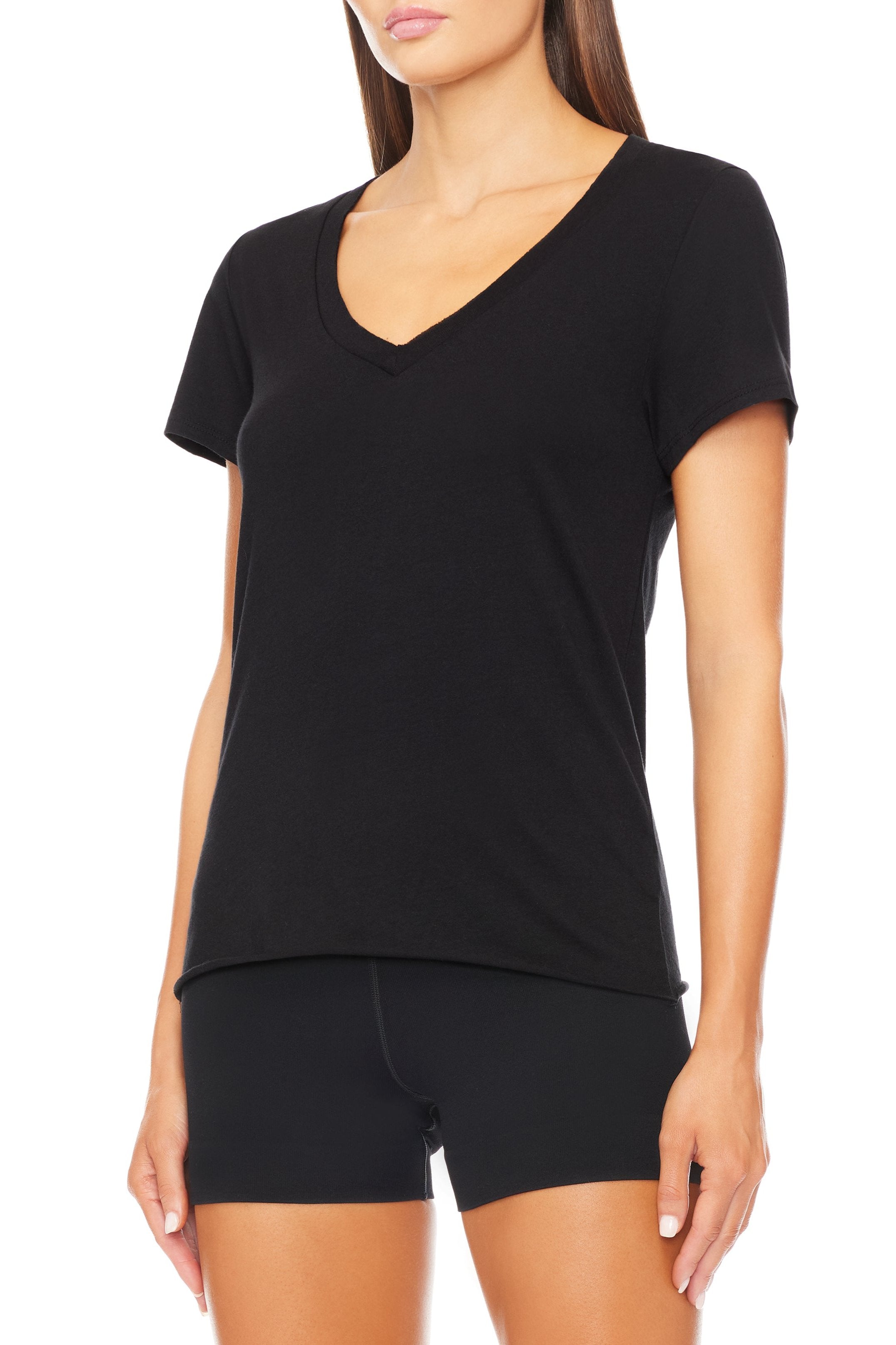 V-Neck T-Shirt Black