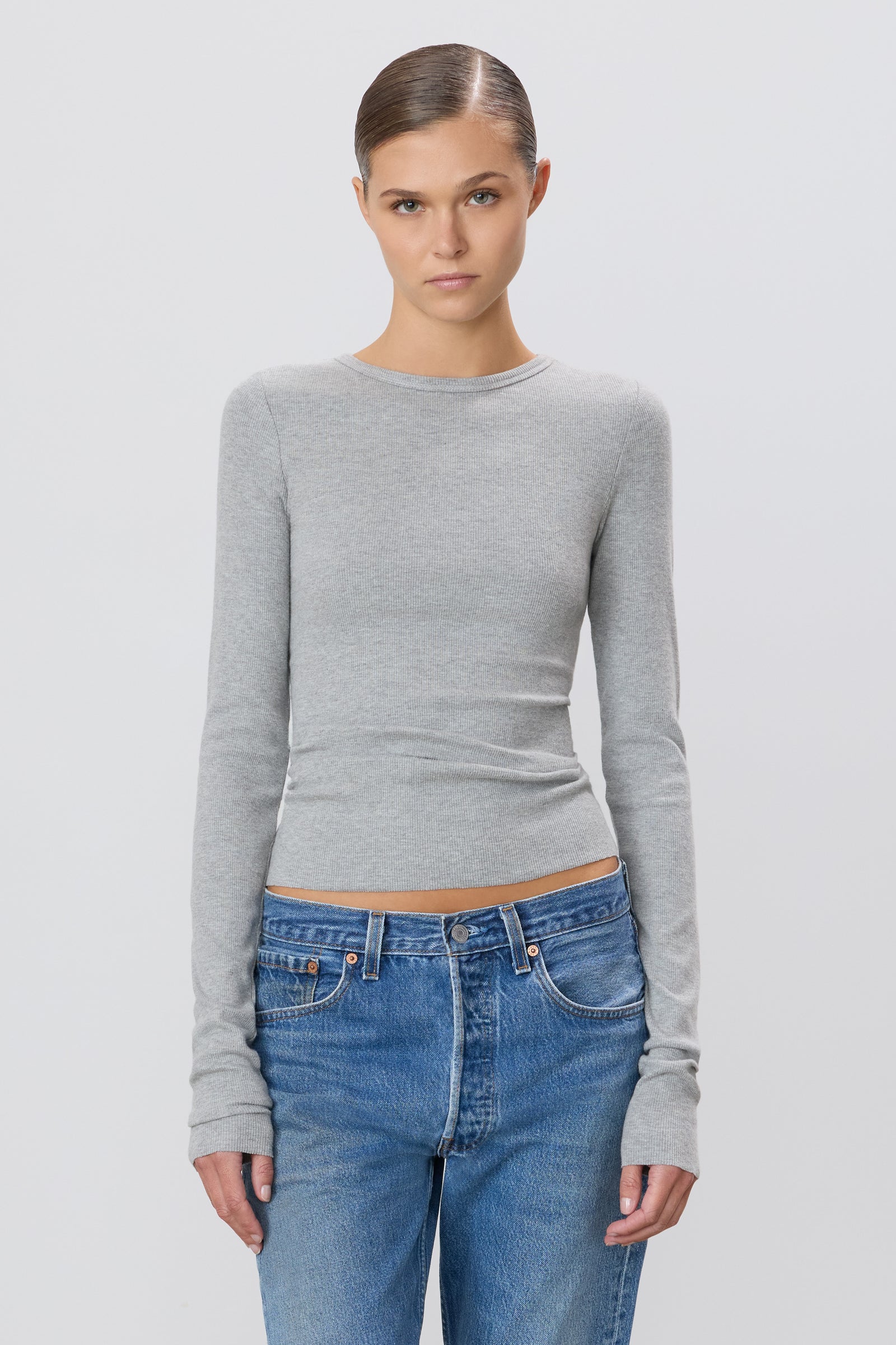 LONG SLEEVE FITTED TOP - ÉTERNE