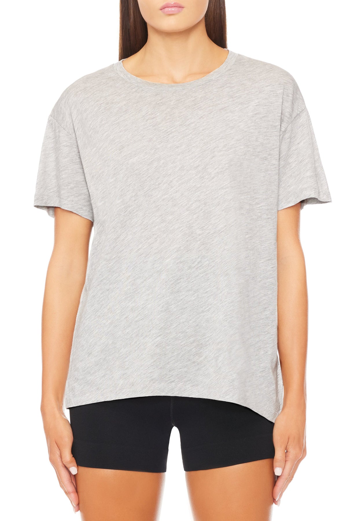 Short Sleeve Boyfriend T-Shirt Heather Grey