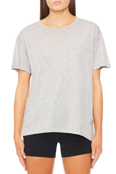 Short Sleeve Boyfriend T-Shirt Heather Grey