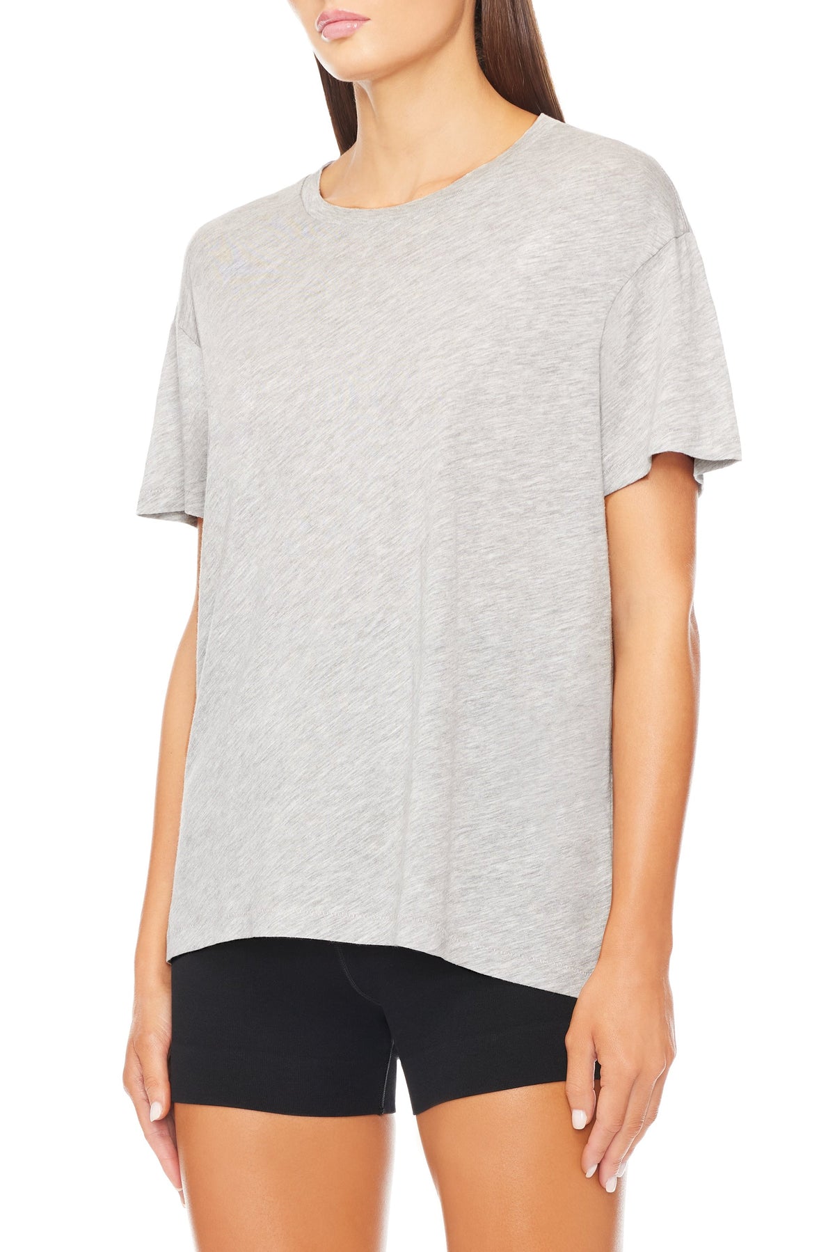 Short Sleeve Boyfriend T-Shirt Heather Grey