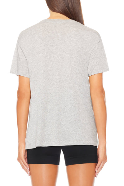 Short Sleeve Boyfriend T-Shirt Heather Grey