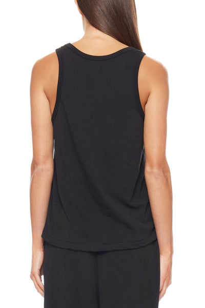 Loose Tank Black TOPS ÉTERNE 