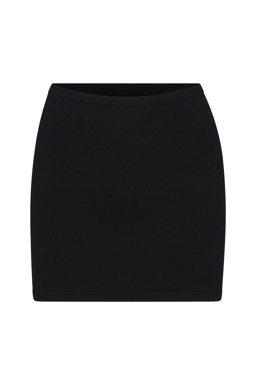 Luna Cashmere Skirt Black SKIRT ÉTERNE 
