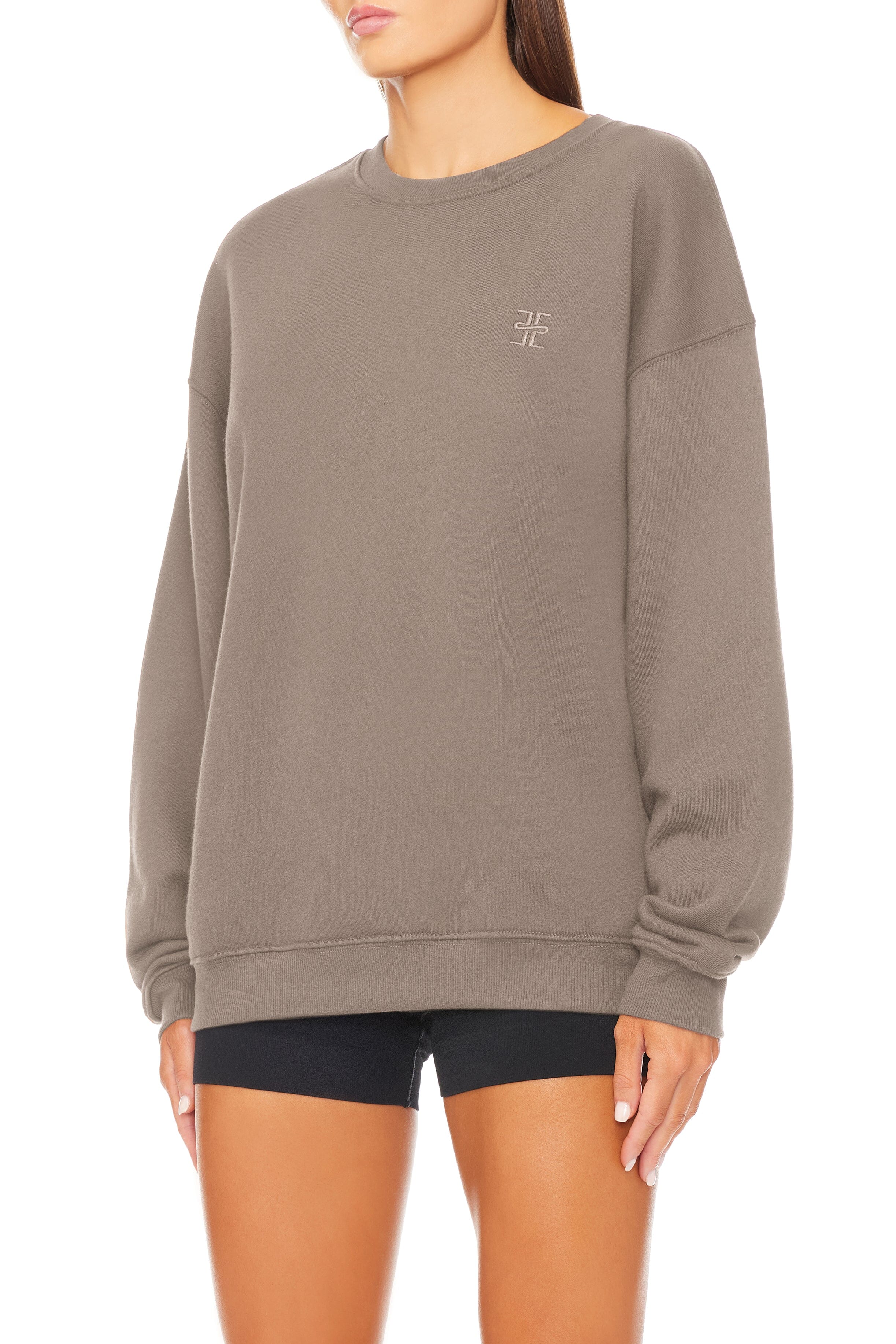 Oversized Crewneck Sweatshirt Clay TERRY ÉTERNE 