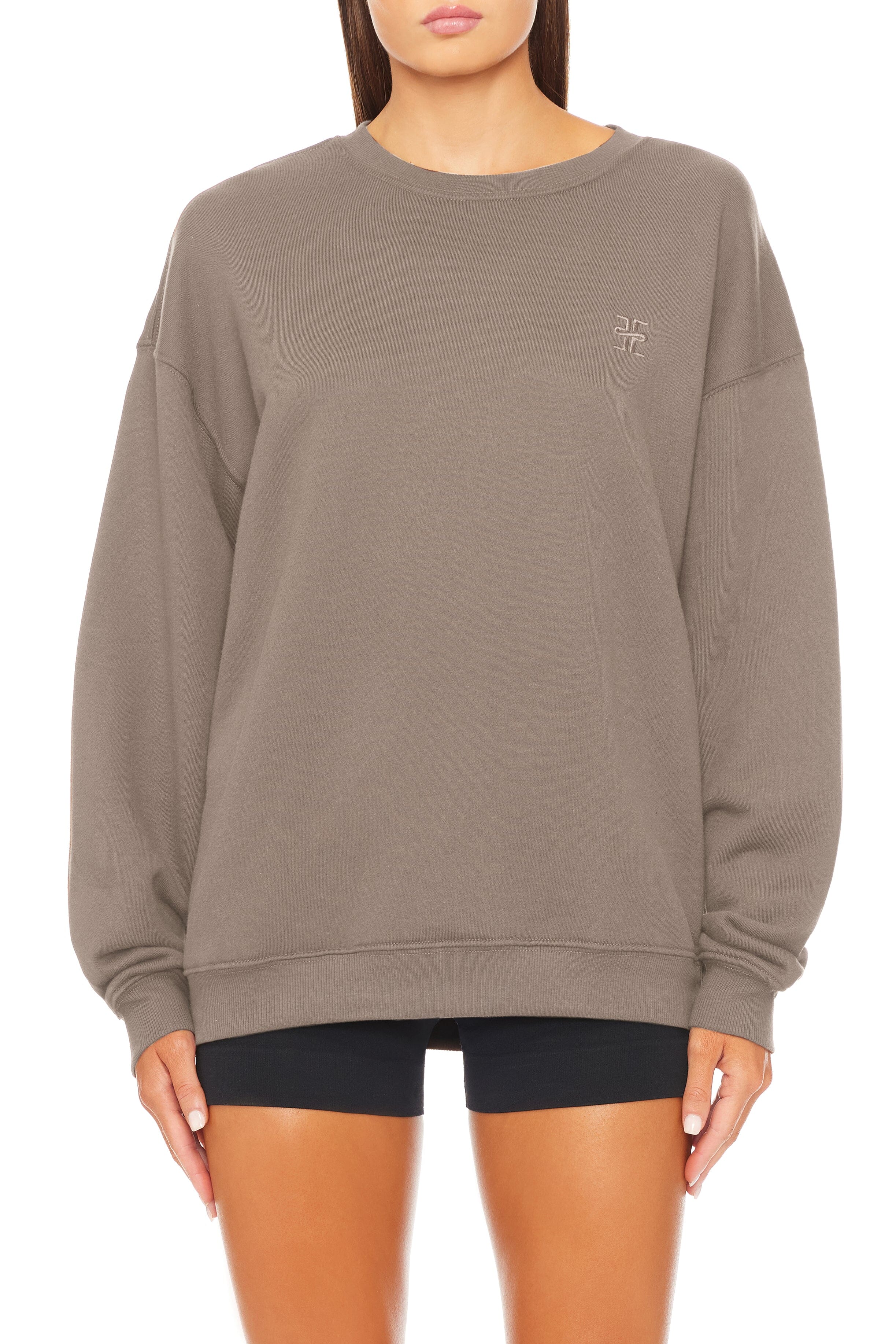 Oversized Crewneck Sweatshirt Clay TERRY ÉTERNE 