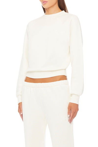 Shrunken Raglan Sweatshirt Cream SWEATS ÉTERNE 