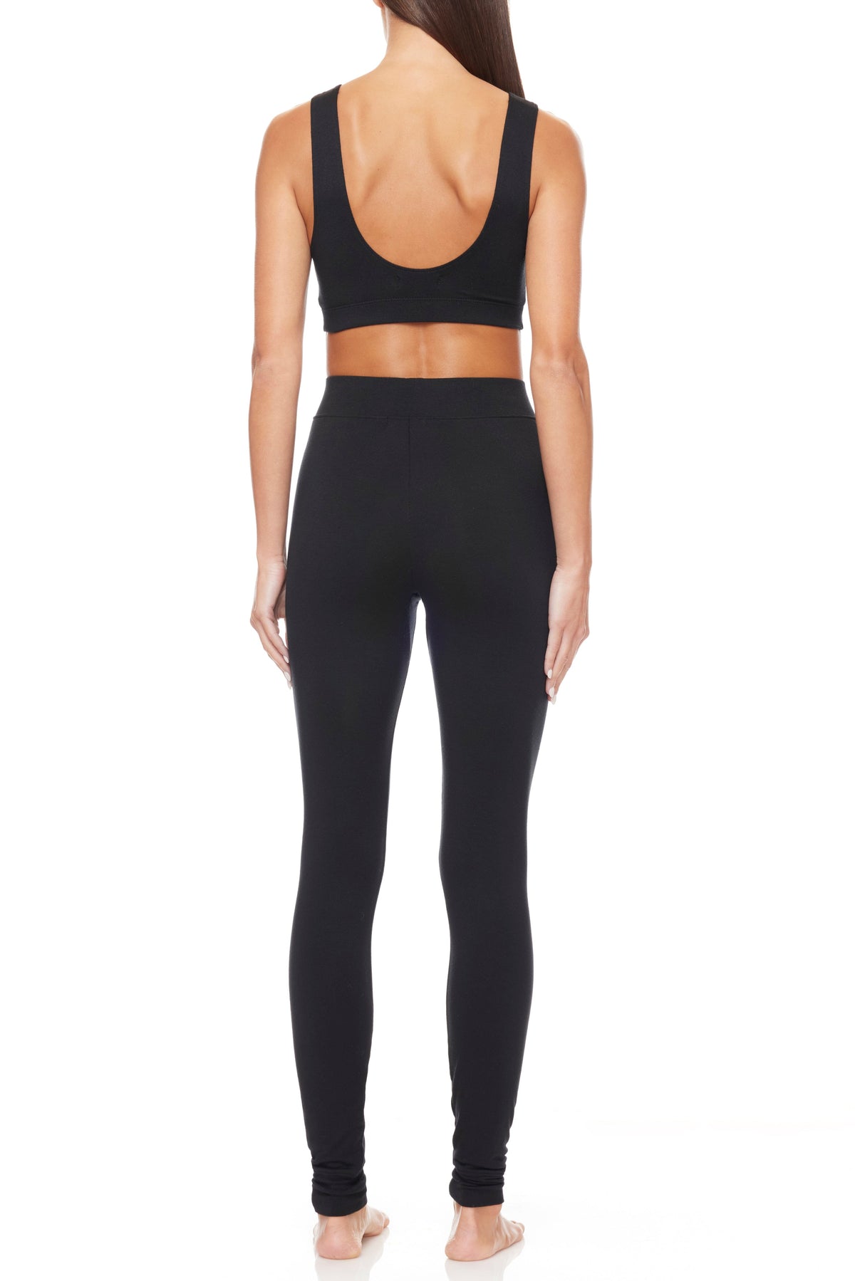 Soft Jersey High Rise Legging Black BOTTOMS ÉTERNE 