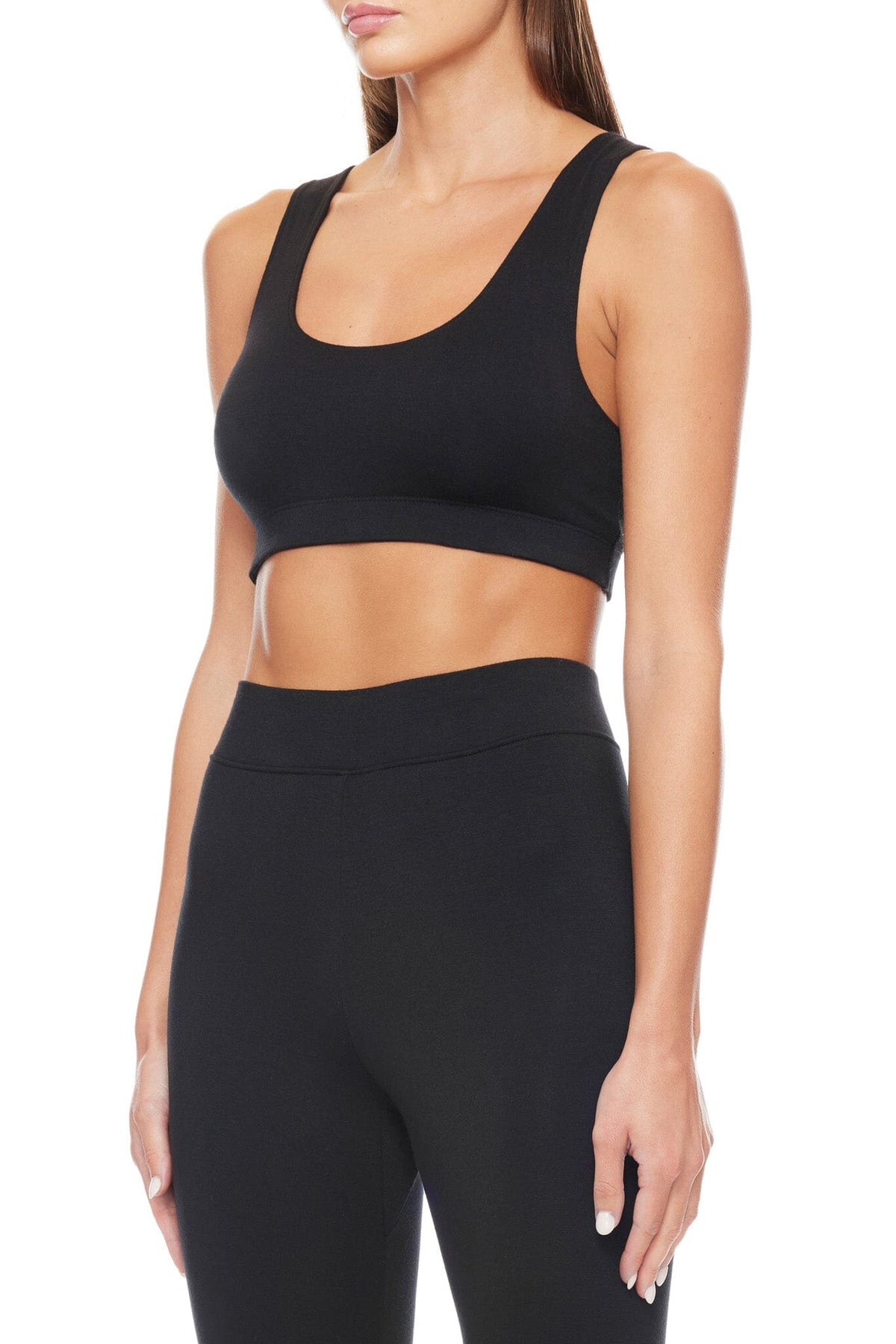 Soft Jersey Sports Bra Black BRA ÉTERNE 