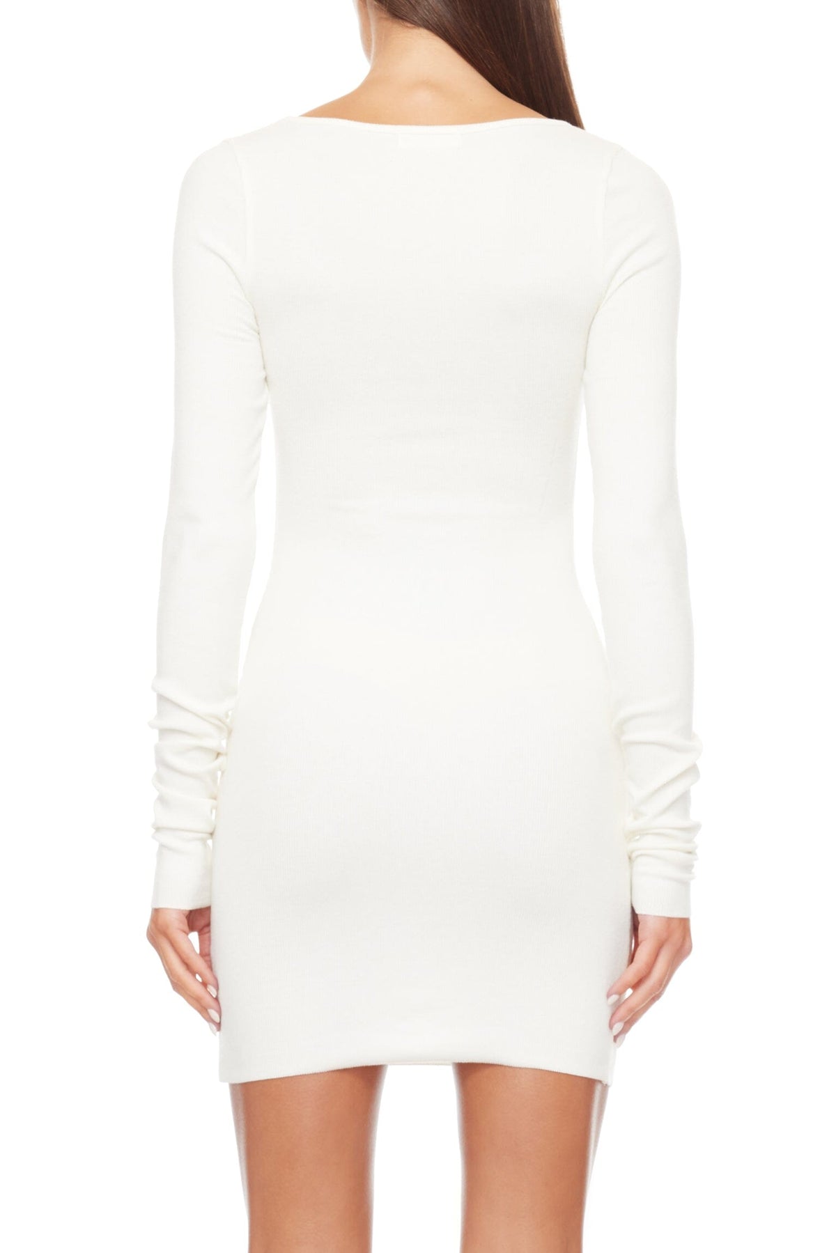 Square Neck Mini Dress Cream DRESSES ÉTERNE 