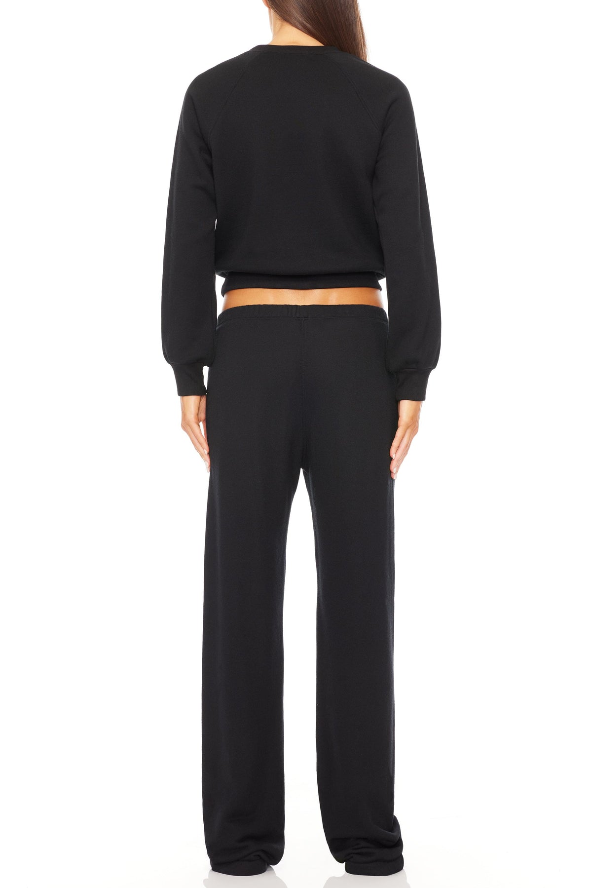 Straight Leg Sweatpant Black SWEATS ÉTERNE 