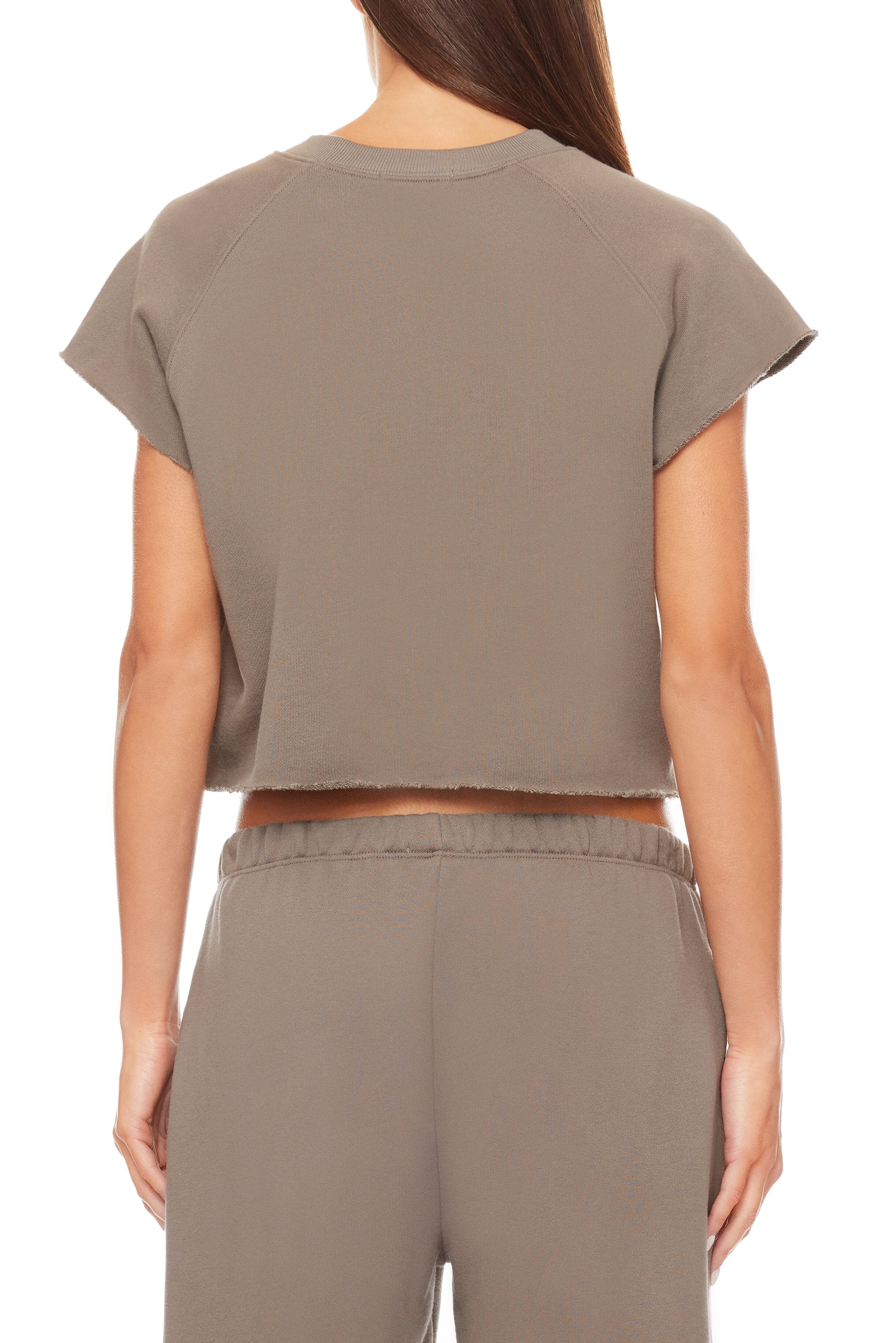 TERRY RAGLAN CUTOFF TOP CLAY TOPS ÉTERNE 