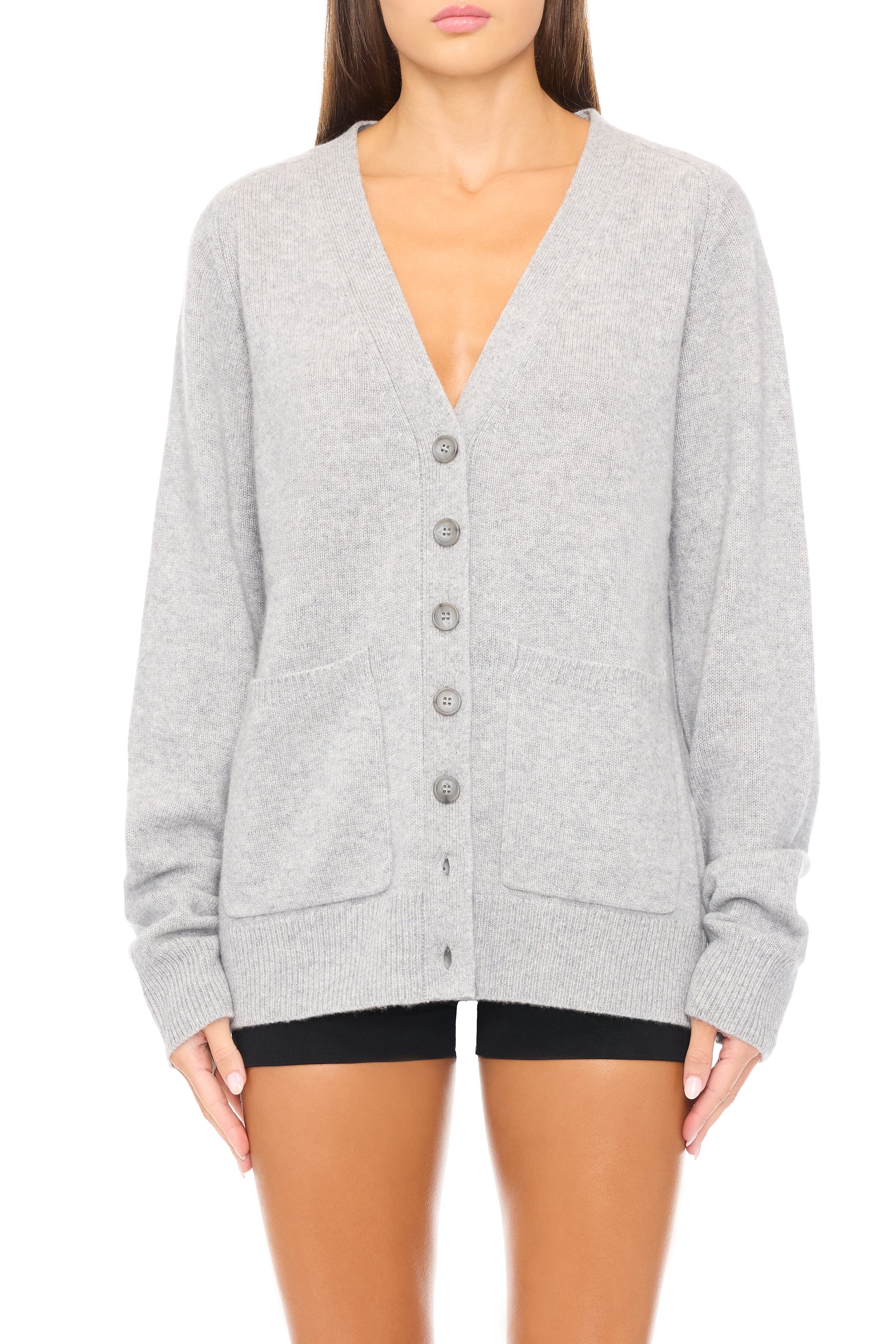 Grey and white cardigan best sale