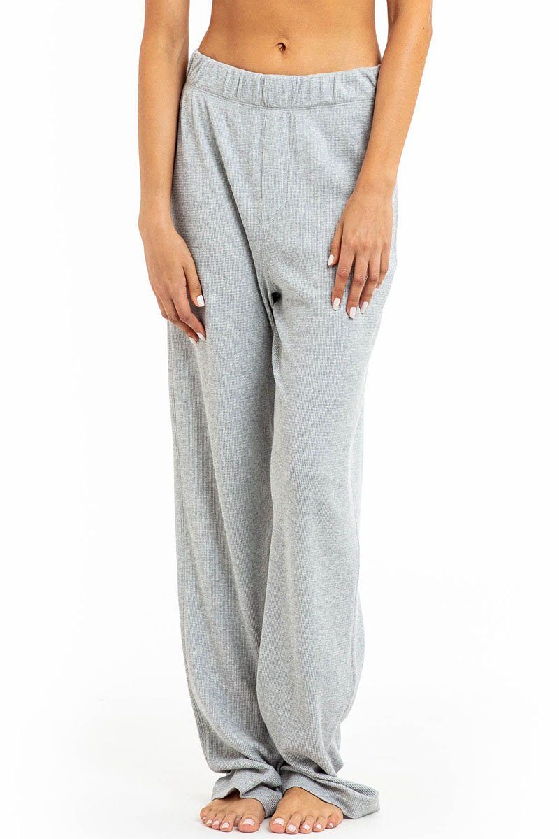 THERMAL LOUNGE PANT HEATHER GREY Bottoms Eterne 